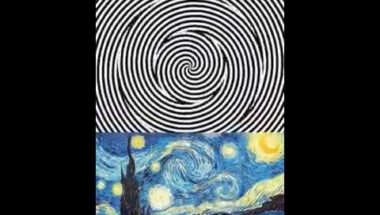 Van Gogh's "Starry Night" comes to llife ...